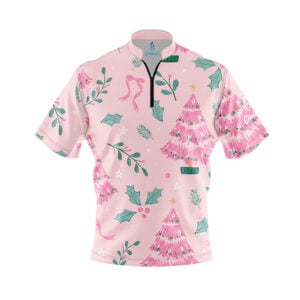 Pink Christmas Fast Track CoolWick Bowling Jersey
