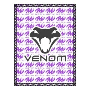 Motiv Venom Black Purple SD Leather Bowling Shammy