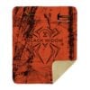 Hammer Black Widow 3.0 Grunge Sherpa Lined Throw Blanket - Image 2