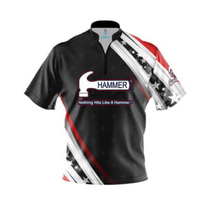Hammer Starstrike Quick Ship CoolWick Sash Zip Bowling Jersey