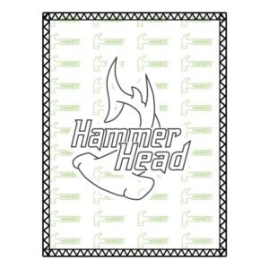 Hammer Hammerhead Black Green SD Leather Bowling Shammy