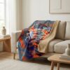 Hammer Zero Mercy Pearl Sherpa Lined Throw Blanket