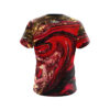 Red Liquid Marble Semi-Custom CoolWick Bowling Jersey - Image 2