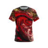 Red Liquid Marble Semi-Custom CoolWick Bowling Jersey