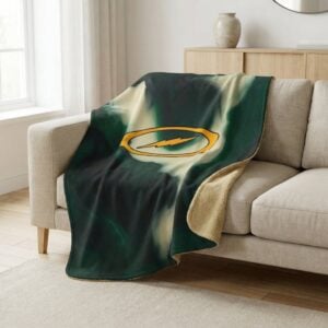 Storm Equinox Sherpa Lined Throw Blanket