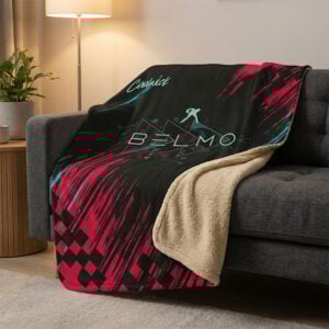 Jason Belmonte Sherpa Lined Throw Blanket