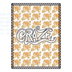 SWAG CRAZE Black Orange SD Leather Bowling Shammy