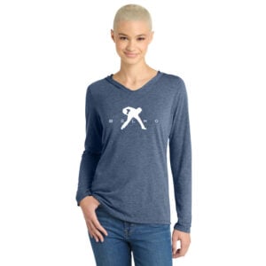 Belmo Women's Tri Blend Bowling Tee Hoodie