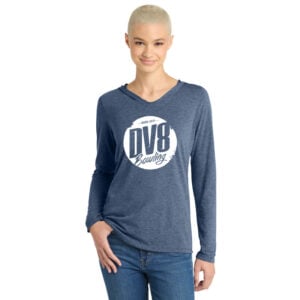 DV8 Women's Tri Blend Bowling Tee Hoodie