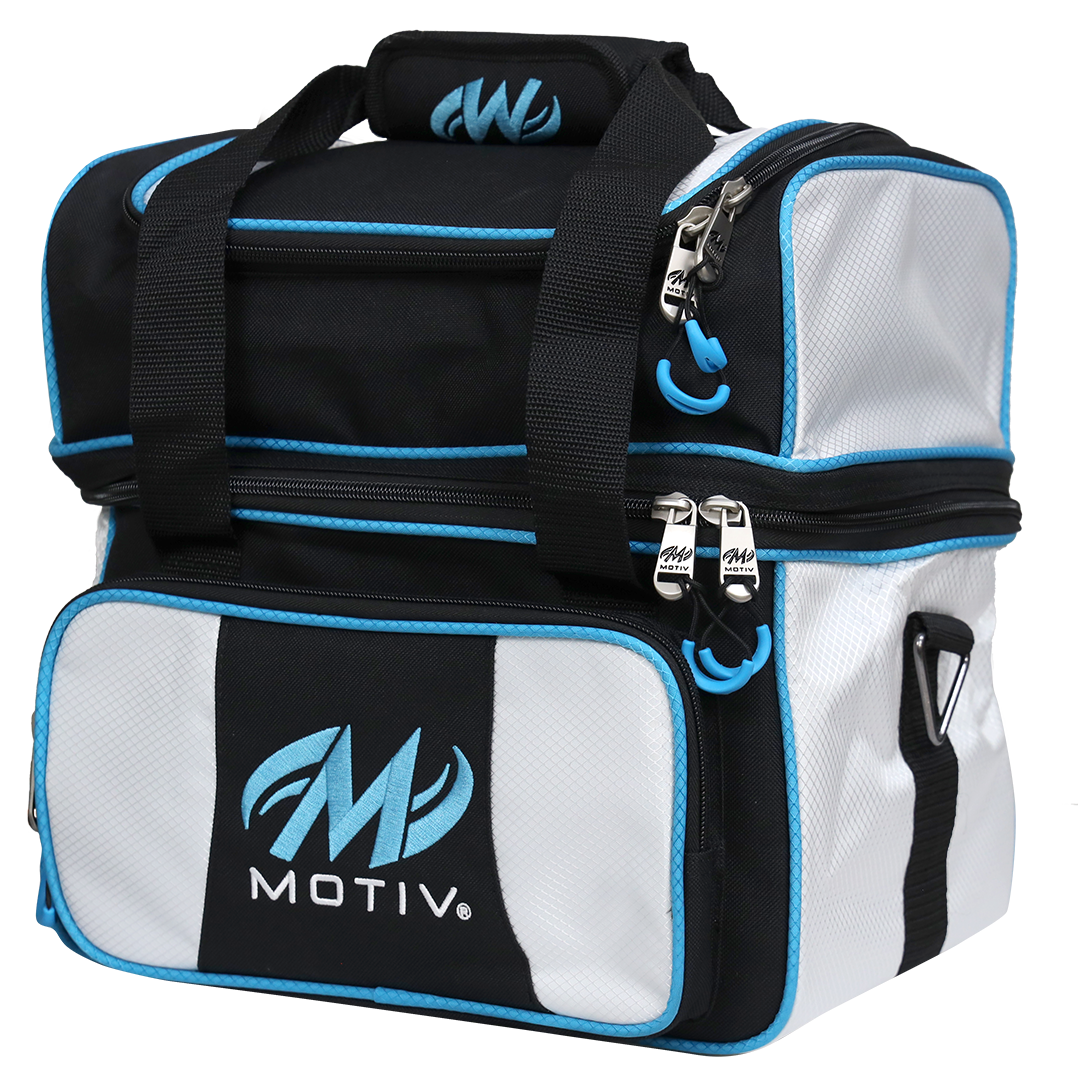 Motiv Prevail 1 Ball Single Tote White Bowling Bag