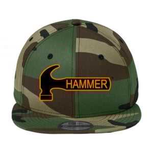 New Era Flat Bill Snapback Hammer Bowling Hat