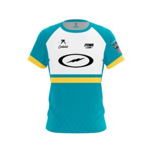 Storm Belmo Tour Teal Yellow Semi-Custom CoolWick Bowling Jersey