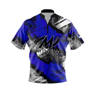Motiv Royal Blue Sport Grunge Xpress Ship Rocket Bowling Jersey