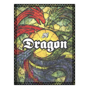 SWAG Dragon Stained Glass SD Leather Bowling Shammy