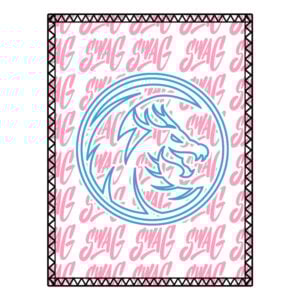 SWAG Dragon Cotton Candy SD Leather Bowling Shammy