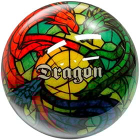 SWAG Dragon Stained Glass Clear Bowling Ball