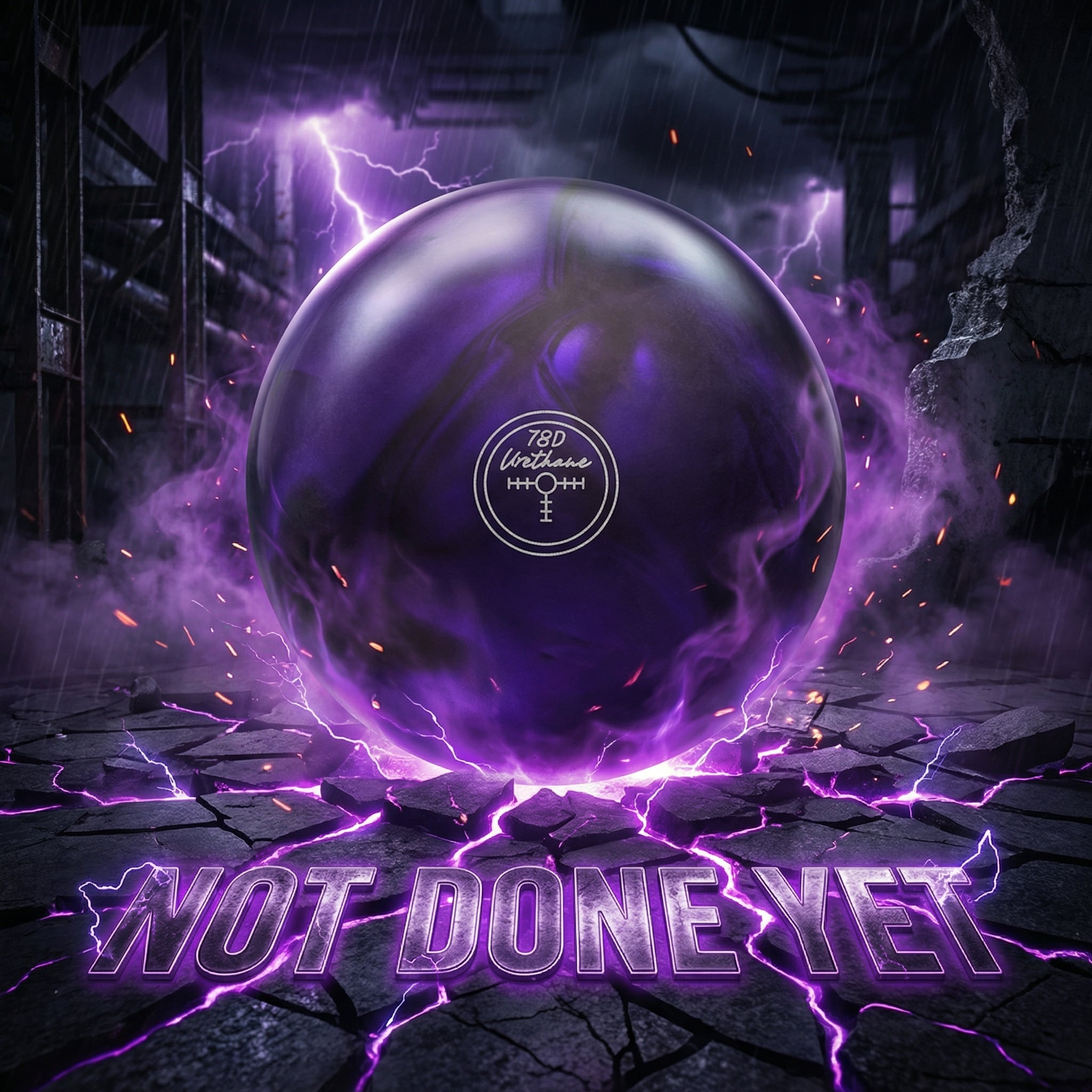Hammer Purple Pearl Urethane 78D Bowling Ball + Free Shipping