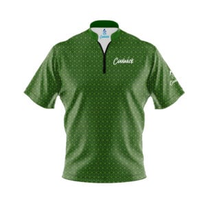 CoolWick Elite Green Bolt Sash Zip Jersey