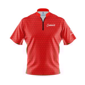 CoolWick Elite Red Bolt Sash Zip Jersey