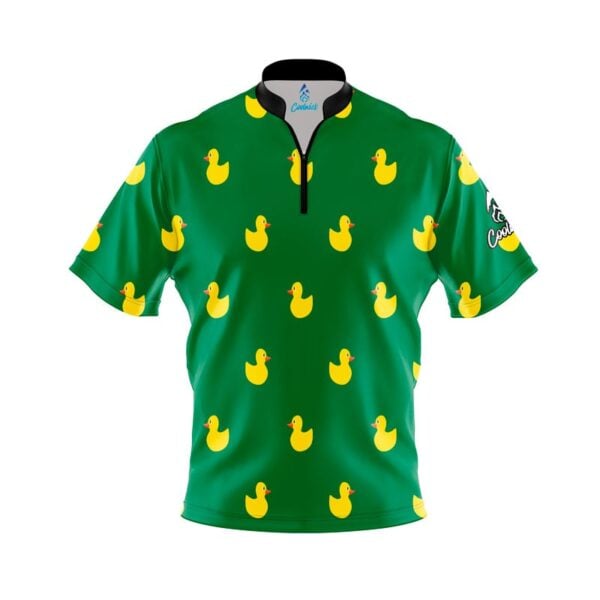 Green Rubber Duck Fast Track CoolWick Bowling Jersey