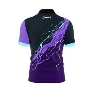 Alternative view of Violet Voltage Fast Track CoolWick Bowling Jersey