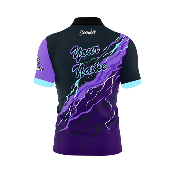 Violet Voltage Fast Track CoolWick Bowling Jersey - Image 3