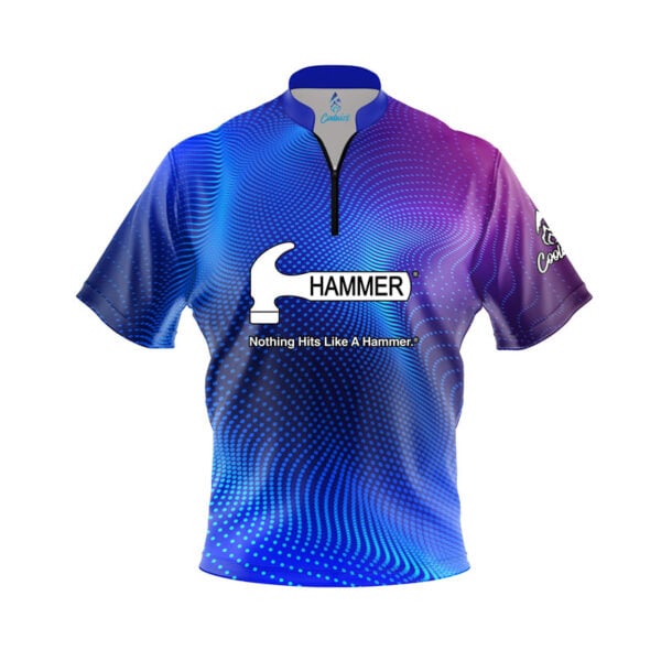 Hammer A.R.V.I.S. Quick Ship CoolWick Sash Zip Bowling Jersey