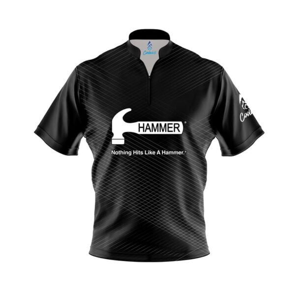Hammer Lucky Quick Ship CoolWick Sash Zip Bowling Jersey