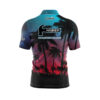 Hammer Tropical Lights Quick Ship CoolWick Sash Zip Bowling Jersey - Image 2