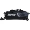 Motiv Apex 3 Ball Triple Tote Roller Covert Black Bowling Bag - Image 2