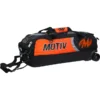 Motiv Apex 3 Ball Triple Tote Roller Tangerine Bowling Bag