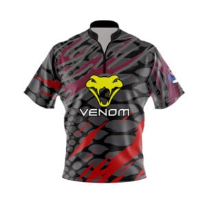 Motiv Venom Red Poison Xpress Ship Rocket Bowling Jersey