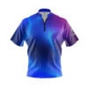 Plain A.R.V.I.S. Quick Ship CoolWick Sash Zip Bowling Jersey