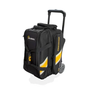 900 Global 2 Ball Deluxe Black Gold Bowling Bag