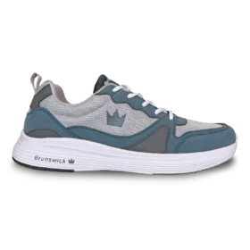 Brunswick Men's Outback Grey Blue Bowling Shoes
