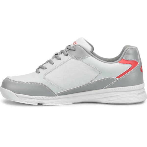 Dexter Mens Ricky V Grey Red Wide Bowling Shoes - Image 4