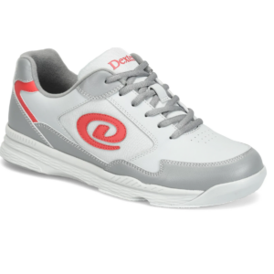 Dexter Mens Ricky V Grey Red Wide Bowling Shoes