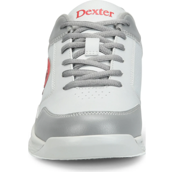 Dexter Mens Ricky V Grey Red Bowling Shoes - Image 3