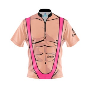 Pink Mankini Fast Track CoolWick Bowling Jersey - Coolwick