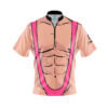 Pink Mankini Fast Track CoolWick Bowling Jersey
