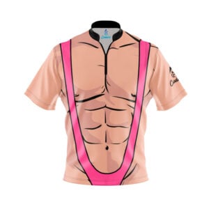 Pink Mankini Fast Track CoolWick Bowling Jersey