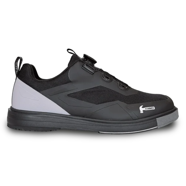 Hammer Vibe Black Grey Right Hand Wide Bowling Shoes
