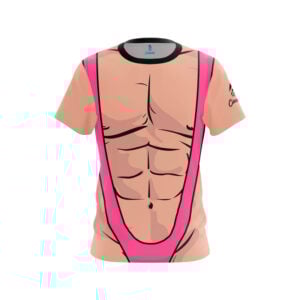 Pink Mankini Semi-Custom CoolWick Bowling Jersey
