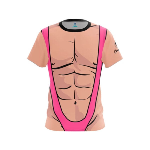 Pink Mankini Semi-Custom CoolWick Bowling Jersey
