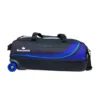 Brunswick Punisher Plus 3 Ball Triple Tote Black Blue Bowling Bag - Image 3