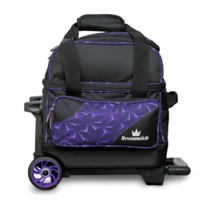 Brunswick Zone 1 Ball Roller Purple Prism Bowling Bag