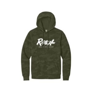 Radical Camo Wash Men's Bowling Pullover Hoodie