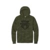 Hammer Black Widow Camo Wash Men's Bowling Pullover Hoodie - Image 2