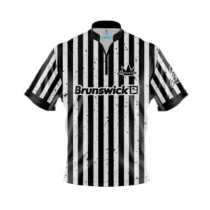 Brunswick Avalanche Black Grey Fast Track CoolWick Bowling Jersey