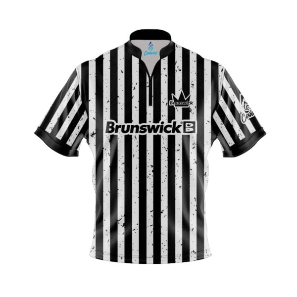 Brunswick Avalanche Black Grey Fast Track CoolWick Bowling Jersey